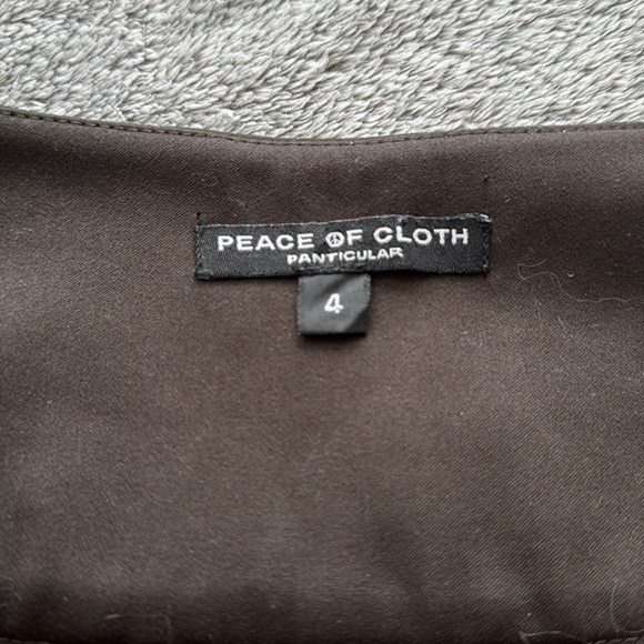 EUC Peace of Cloth chocolate brown pants sz 4 - Picture 2 of 7